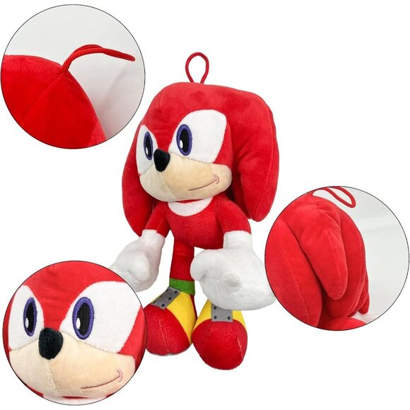 🆕  Knuckles Tail Hedgehog Figures Cotton Soft Stuffed Animals Game Doll Toys - Picture 5 of 8